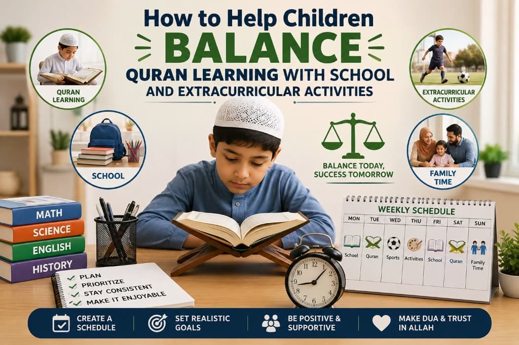 How to Help Children Balance Quran Learning With School and Extracurricular Activities