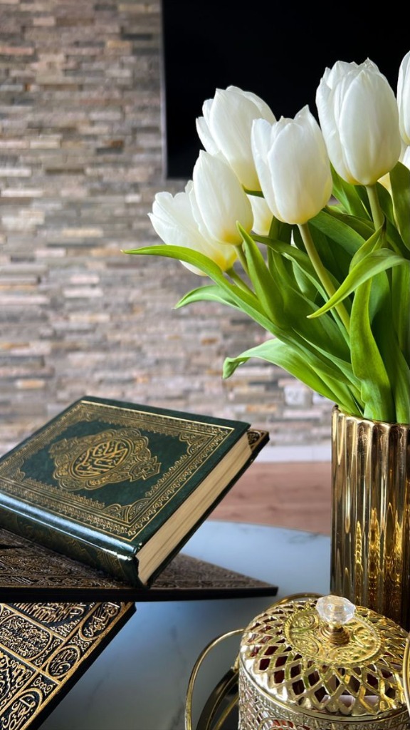 Student practicing Quran pronunciation and Tajweed rules